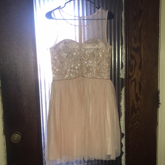 Pink Beaded Dress (Prom) - Picture 2 of 6